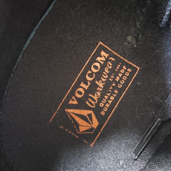 Volcom Composite Toe Sz 9.5 Mens Black Gum Workwear Shoe VM30117 Skateboarding - Picture 9 of 11